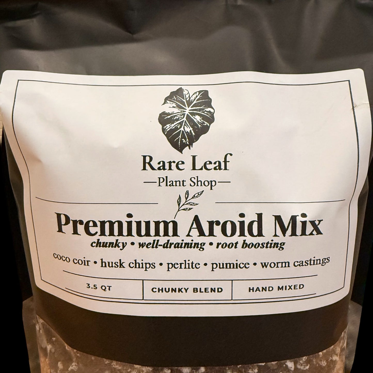 Premium Aroid Mix chunky well-draining soil blend, 3.5 quart bag
