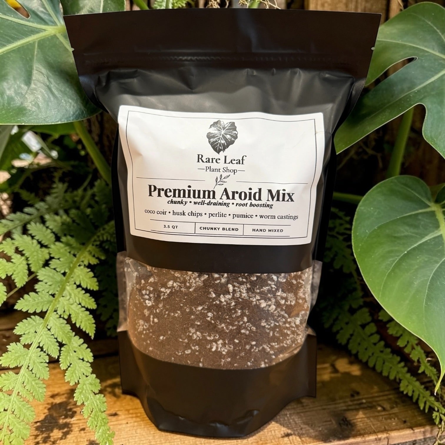 Premium Aroid Mix chunky well-draining soil blend, 3.5 quart bag