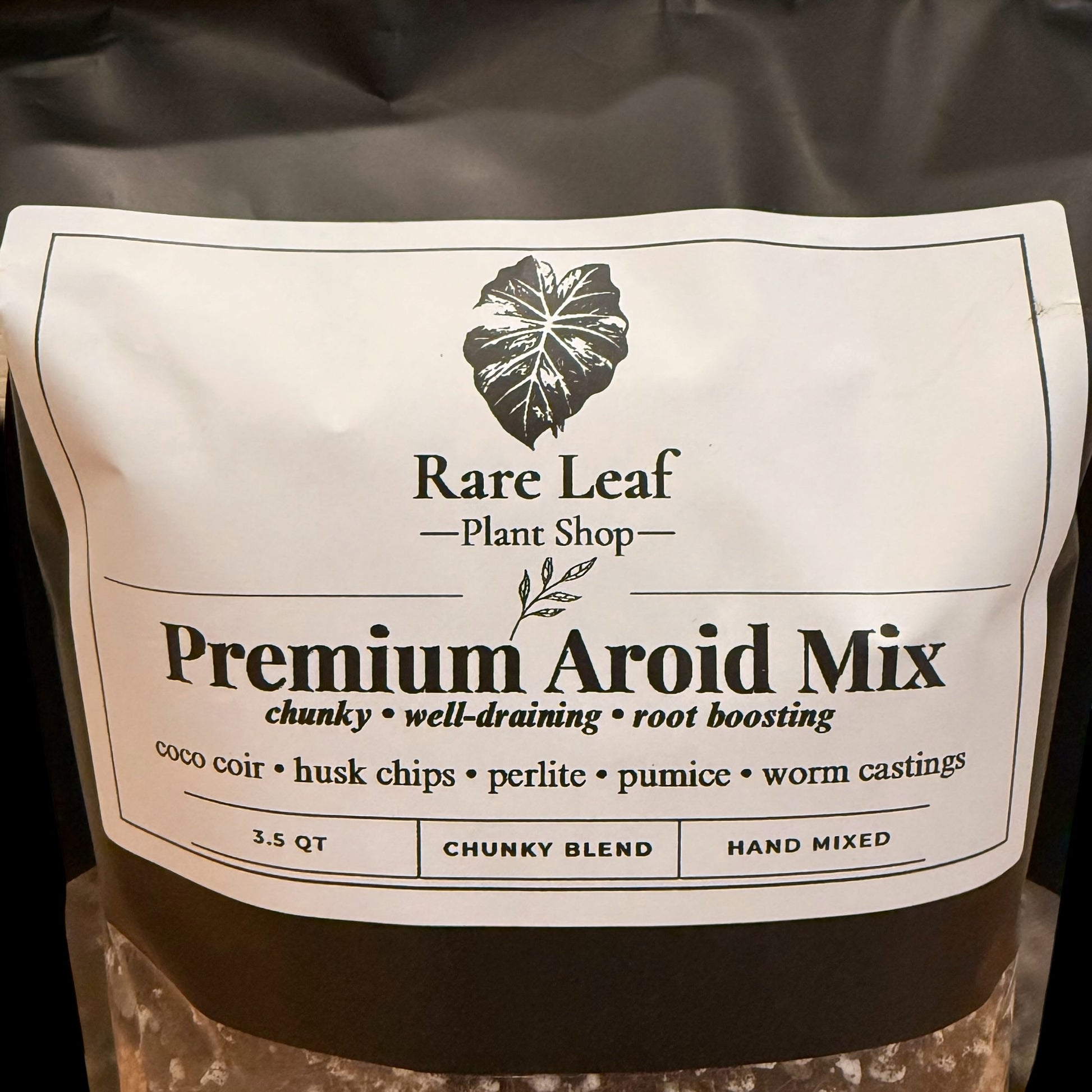 Premium Aroid Mix chunky well-draining soil blend, 3.5 quart bag