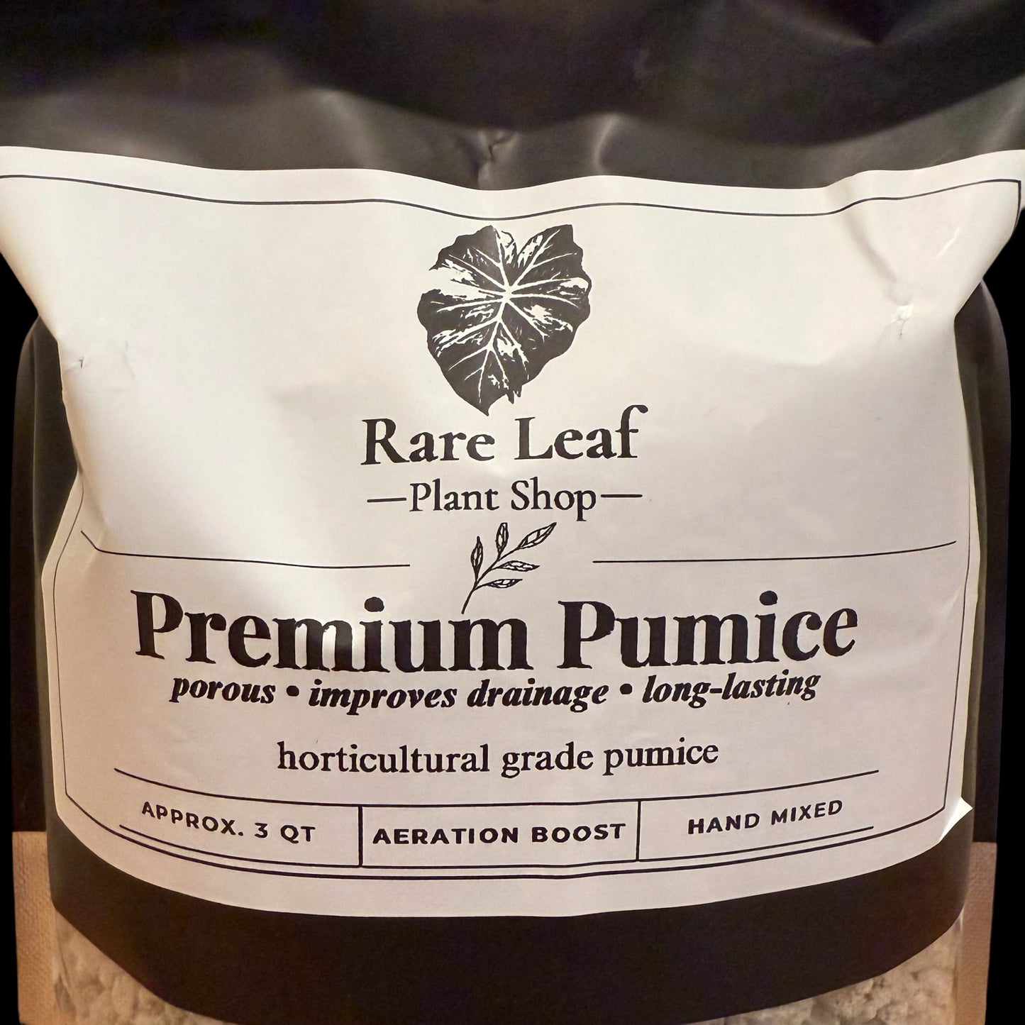 Premium Pumice soil amendment for aeration, 3 quart bag