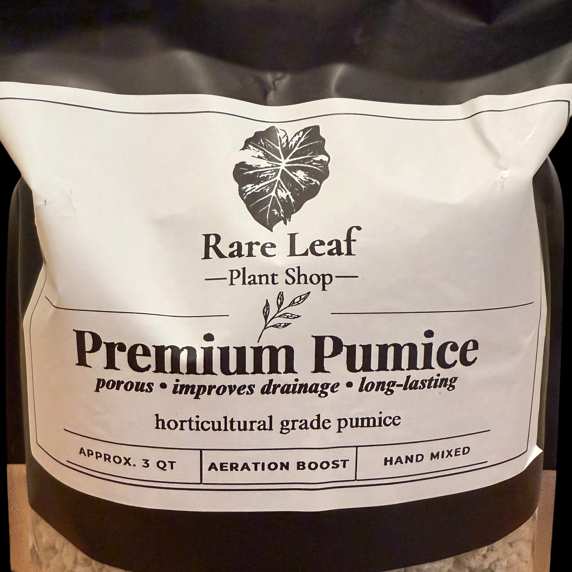 Premium Pumice soil amendment for aeration, 3 quart bag